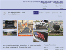 Tablet Screenshot of mcgeemonument.com